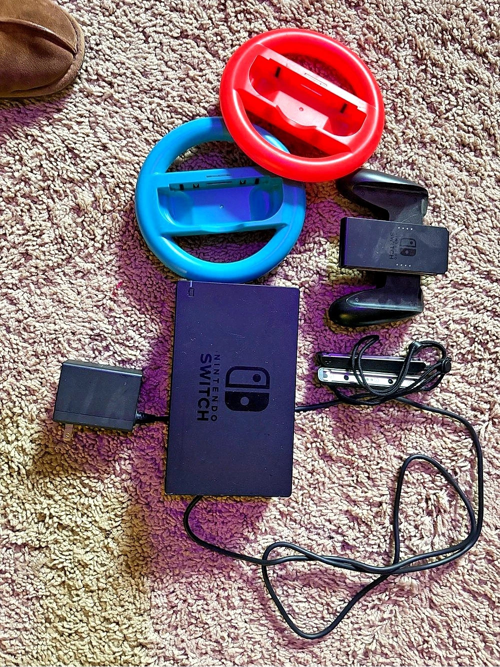 Nintendo Switch Dock and Accessory Bundle Red & Blue